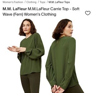 M.M. Lafleur Carrie top, Fern (M)